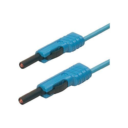 SKS Hirschmann MLB 50/1 V bl Cordon de mesure[Banane mâle 4 mm -Banane mâle 4 mm ] 0.5 m bleu