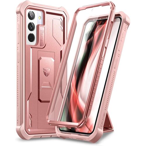 Coque Pour Samsung Galaxy S21 5g 6,2"" Avec Protecteur D'écran Intégré Armure De Qualité Militaire Heavy Duty Avant Et Arrière 360 \U200b\U200bfull Body Bumper Protection Avec Suppo[Iph231057]