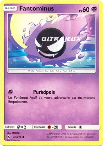 Pokémon - 68-R/214 - Fantominus - Reverse
