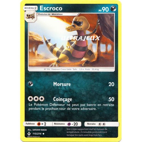 Pokémon - 115-R/214 - Escroco - Reverse