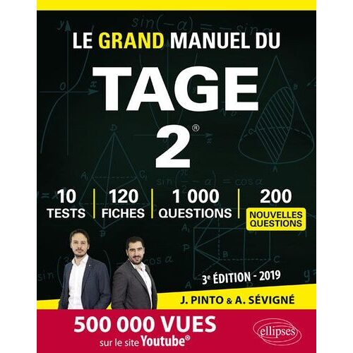 Le Grand Manuel Du Tage 2 - 120 Fiches De Cours, 10 Tests Blancs, 1000 Questions + Corrigés En Vidéo