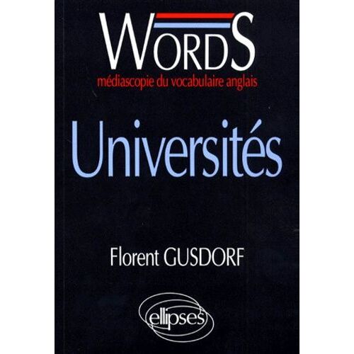 Words Universites - Médiascopie Du Vocabulaire Anglais