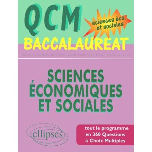 Qcm Baccalauréat Sciences Économiques Et Sociales