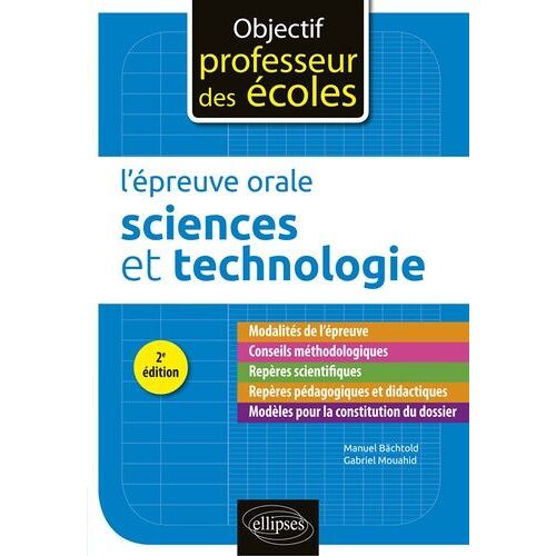 L'épreuve Orale Sciences Et Technologie