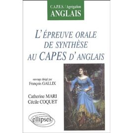 L'épreuve Orale De Synthèse Au Capes D'anglais