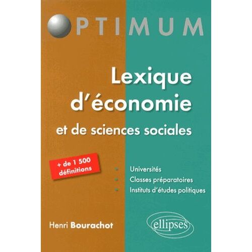 Lexique D'économie Et De Sciences Sociales
