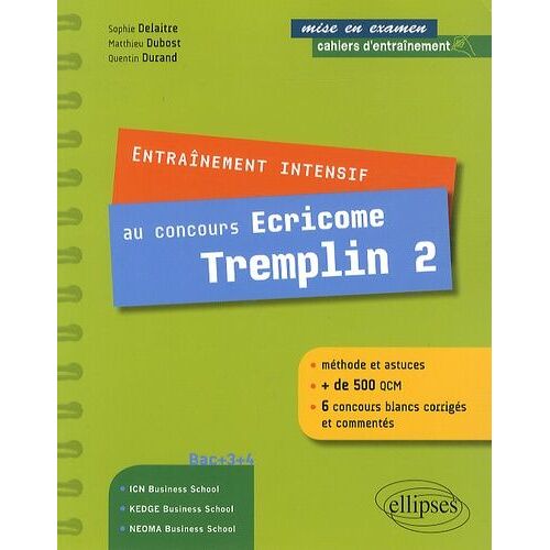 Entraînement Intensif Au Concours Ecricome Tremplin 2