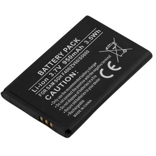 Batterie 3,7v Li-Ion Pour Téléphone Compatible Samsung Sgh F400 950mah Noir
