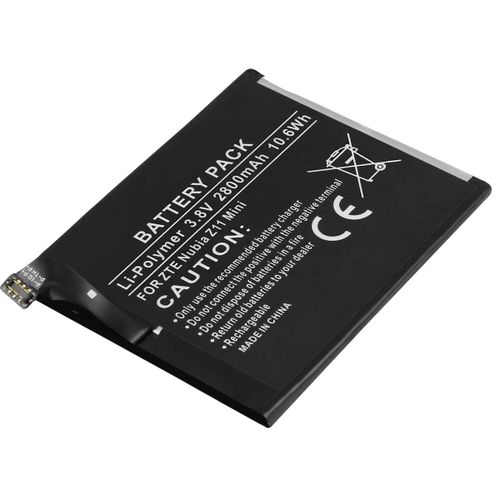 Batterie Pour Smartphone Zte Nubia Z11 Mini Li-Polymère 3.8v 2800mah 10.6wh Noir