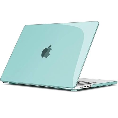 Coque pour MacBook Pro 14 Pouces M5 M4 M3 M2 M1 Pro/Max 2024 2023 2021, Protection Rigide Slim Effet Brillant - Vert - E.F.Connection