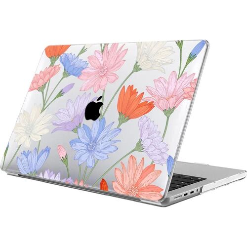 Coque pour MacBook Air 15 Pouces M4 M3 M2 2025 2024 2023, Protection Rigide Ultra Légère Antidérapante Motif Fleurs - E.F.Connection