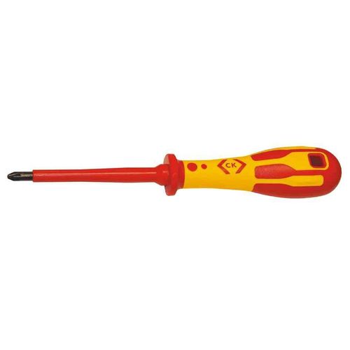 VDE Tournevis cruciforme C.K. PZ 0 Longueur de la lame: 60 mm DIN ISO 8764, DIN EN 60900