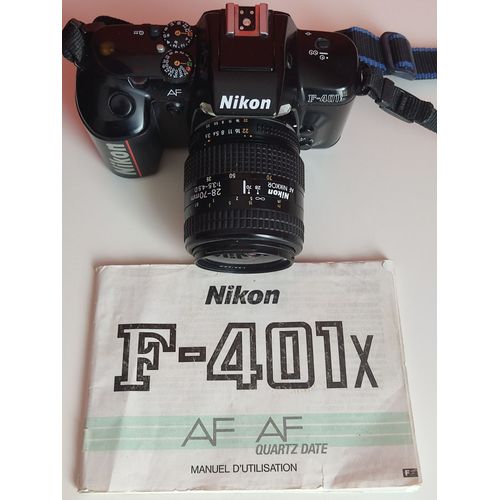 Appareil photo Nikon F401x + Objectif grand angle Nikon AF Nikkor 28-70mm 1:3.5-4.5 D