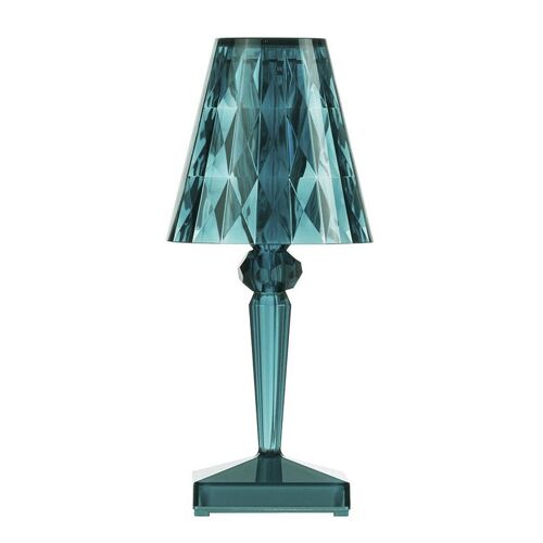 Kartell Lampe De Table Big Battery Avec Câble (Bleu - Pmma)