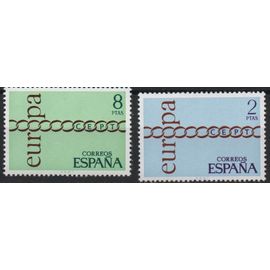 Espagne Timbres Europa 1971