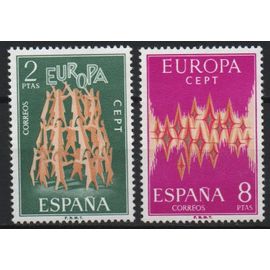Espagne Timbres Europa 1972