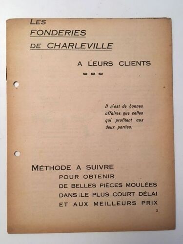 Fonderies De Charleville (Methode)
