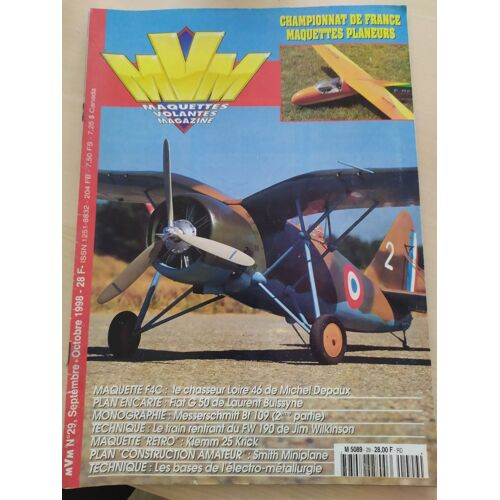 Maquettes Volantes Magazine N°29 Septembre Octobre 1998