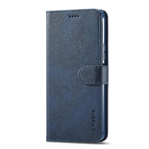 Étui Pour Vivo Y20s/Y20/Y20i Avec Titulaire Porte-Monnaie Avec Fentes Pour Cartes Étui En Cuir Raboté Horizontal Texture Veau - Bleu