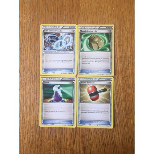 (352) Lien Spirituel Steelix + Fossile Racine Lilia + Potion + Maillet Écrasant (Pokemon)