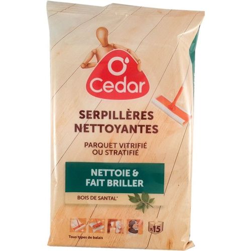 Serpillères Nettoyantes Parquets Modernes O'Cedar - 15 serpillères
