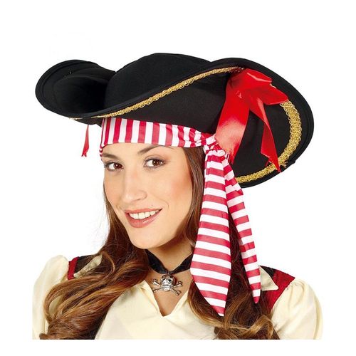 Chapeau Corsaire Avec Ruban (Taille Unique Adulte)