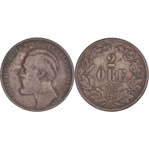 Suède - 1873 - 2 Ore - Oscar Ii - Km.729 - 10-023