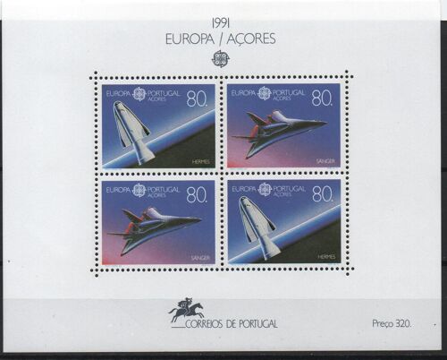 Portugal ( Açores ) Timbres Europa 1991