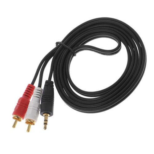 Jack 3,5 mm vers 2 câbles audio RCA mâle vers RCA mâle pour ordinateur portable, TV, amplificateur DVD