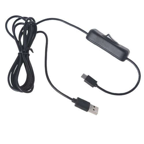 Câble de charge noir portable USB vers Micro USB en métal 2 mètres