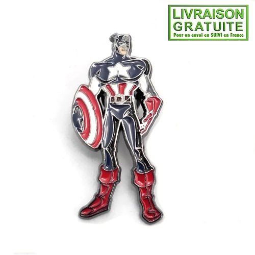 Pin'S Pins Captain America Steve Rogers Super-Héros (Réf 3)