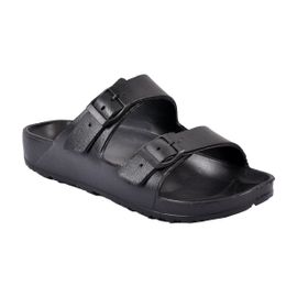 Sandales Mules Eva Boucle Mbs01409 Noir