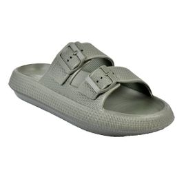 Sandales Mules Eva Boucle Mbs01468 Kaki