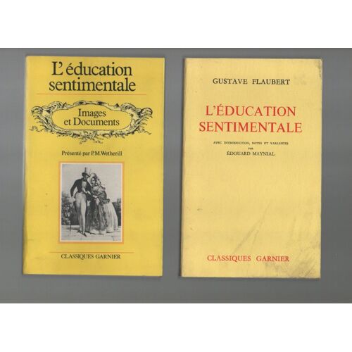 L'education Sentimentale, Éditions Classiques Garnier, Lot De 2 Livres