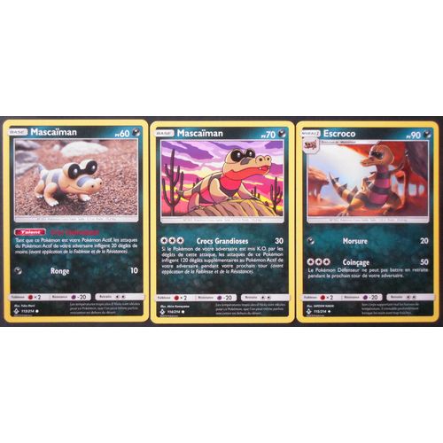 Alliance Infaillible - Mascaïman (113) + Maiscaïman (114) + Escroco (115/214)