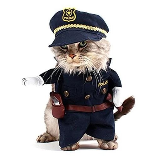 Costume Pour Chat Et Petit Chien Agent De Police Deguisement Vetement