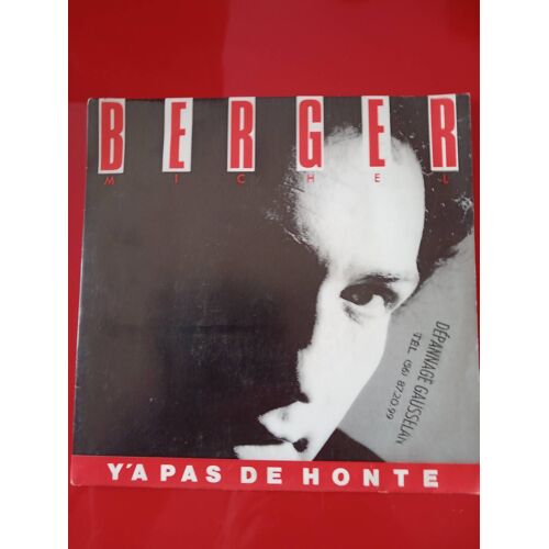 45 Tours Michel Berger Y A Pas De Honte 1985