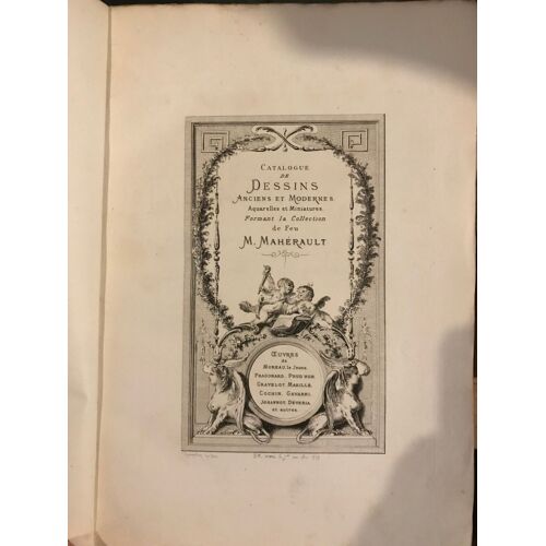 Catalogue De Vente Collection Mahérault Dessins Mai 1880 Salle Drouot Paris