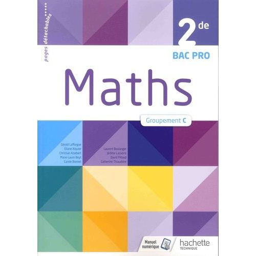 Maths 2de Bac Pro Groupement C