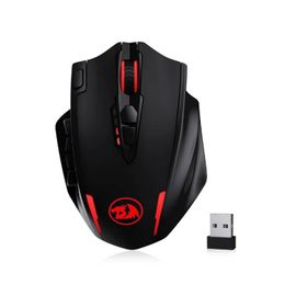 Souris Gaming 16000 DPI Noire– Filaire USB-C & Sans Fil 2.4 GHz, 16 Boutons Programmables, RGB Personnalisable, Souris Gamer Haute Précision pour PC et Mac, MMO et Jeux Compétitifs