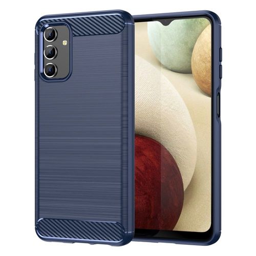Coque Pour Samsung Galaxy A13 4g / 5g - Housse Etui Silicone Gel Carbone + Film Ecran - Bleu Fonce