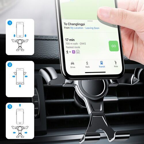 Support De Voiture À Gravité Pour Téléphone Portable, Pour Grille D'aération, Pour Iphone 12 11 Xs Xr X 8 7 Xiaomi Redmi, Offre Spéciale, Nouveau