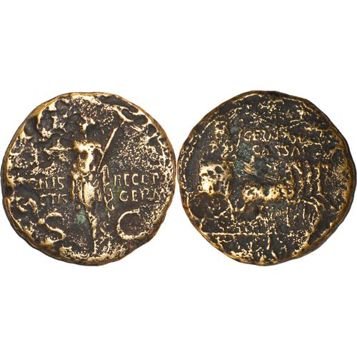 Rome - Dupondius - Germanicus - Quadrige - Rare - Ric.57 - 19-234