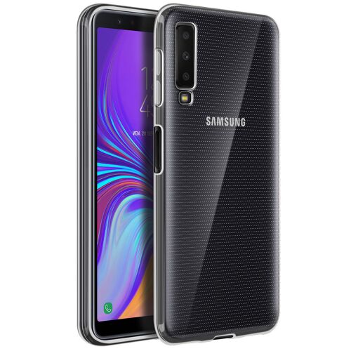 Coque Antichoc pour Galaxy A7 2018 modèle Classique en Silicone souple Transparent
