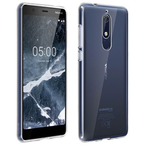 Coque Nokia 5.1 Coque Protection Silicone Souple Ultra-Fine - Transparent
