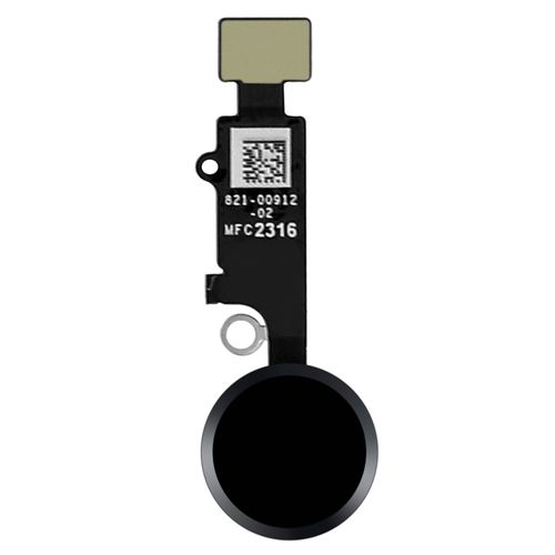 Bouton Home Complet Iphone 7 Bouton Principal + Nappe De Connexion Noir