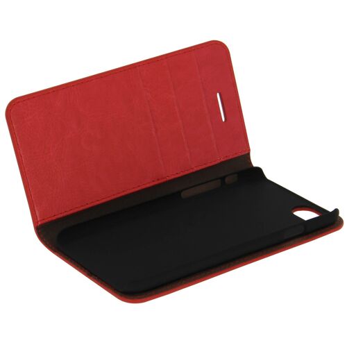 Etui Etui Clapet Portefeuille Cuir Rouge iPhone SE 2022 / 2020 et 8 / 7