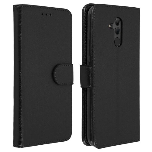 Housse Huawei Mate 20 Lite Etui Folio Clapet Portefeuille Support Stand - Noir