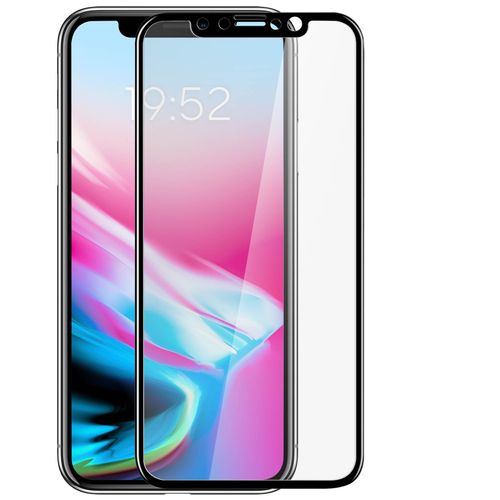 Film iPhone X / XS Verre Trempé Protection Intégrale Ecran Vitre 9H contour Noir