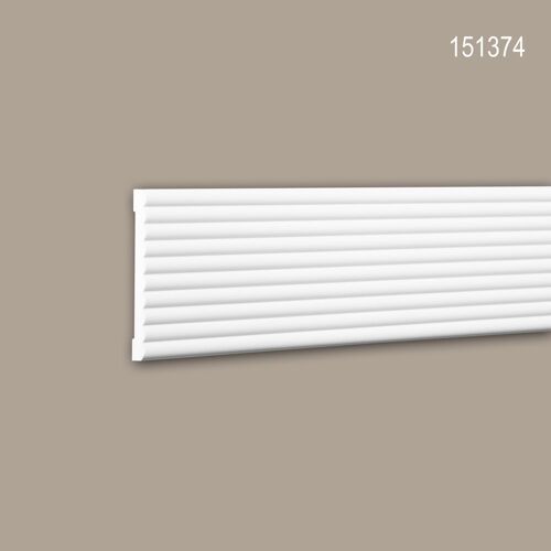 Cimaise 151374 Profhome Moulure décorative Moulure frise design moderne blanc 2 m